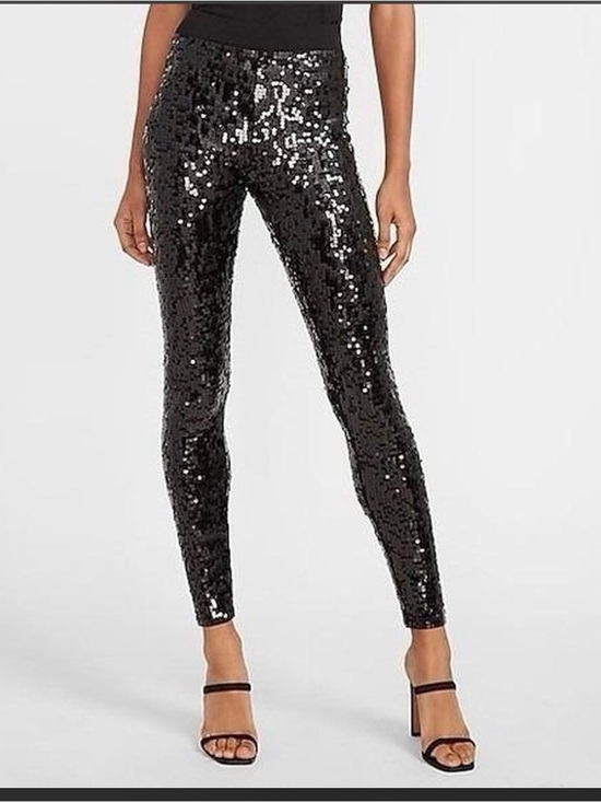 Express Pants - Express Black Sequin Leggings